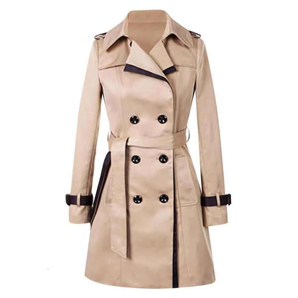 2020 fashion women thin trench coat turn-down collar women winter warm overcoat outwear slim long trench buttons coat #3, Tan;black
2020 fashion women thin trench coat turn-down collar women winter warm overcoat outwear slim long trench buttons coat #3, Tan;black