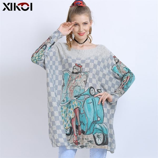 xikoi wool oversized sweater for women winter long pullover dresses fashion girl print jumper casual knitted sweaters pull femme 201223, White;black
xikoi wool oversized sweater for women winter long pullover dresses fashion girl print jumper casual knitted sweaters pull femme 201223, White;black