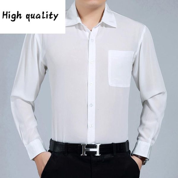 summer silk ayunsue100% men white black long sleeve shirt formal mens dress shirts plus size camisa hombre 3400 kj1245
summer silk ayunsue100% men white black long sleeve shirt formal mens dress shirts plus size camisa hombre 3400 kj1245