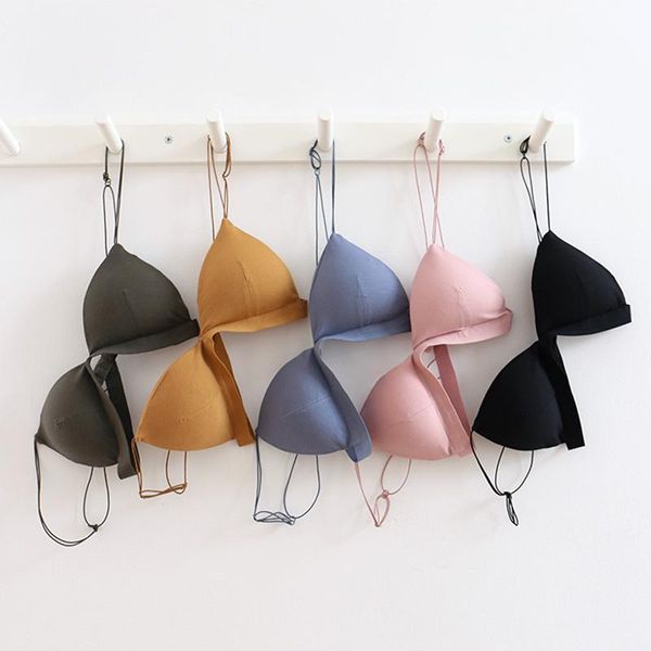 bras french style for women underwear lingerie candy color bra push up cotton bralette brassiere wireless cute bralet, Red;black
bras french style for women underwear lingerie candy color bra push up cotton bralette brassiere wireless cute bralet, Red;black