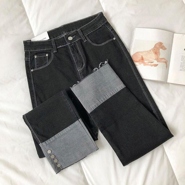 women's jeans high waist straight pant for women 2021 vintage streetwear loose female denim buttons zipper ladies, Blue
women's jeans high waist straight pant for women 2021 vintage streetwear loose female denim buttons zipper ladies, Blue
