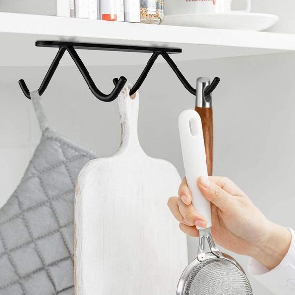 hooks & rails kitchen utensils mug holder, coffee cup cabinet rack frame with 4 hooks, for storing cups or hang
hooks & rails kitchen utensils mug holder, coffee cup cabinet rack frame with 4 hooks, for storing cups or hang
