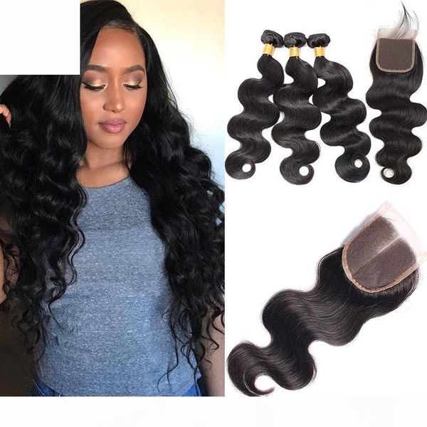 brazilian body wave with closure 3bundles lot brazilian human hair bundles lace closure good quality body wave vusionhair extensions, Black
brazilian body wave with closure 3bundles lot brazilian human hair bundles lace closure good quality body wave vusionhair extensions, Black