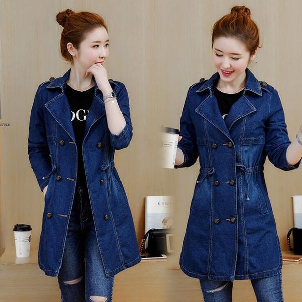 #3323 spring autumn double breasted denim jacket women long embroidery jeans jacket plus size 4xl 5xl elegant windbreaker coat, Black;brown
#3323 spring autumn double breasted denim jacket women long embroidery jeans jacket plus size 4xl 5xl elegant windbreaker coat, Black;brown