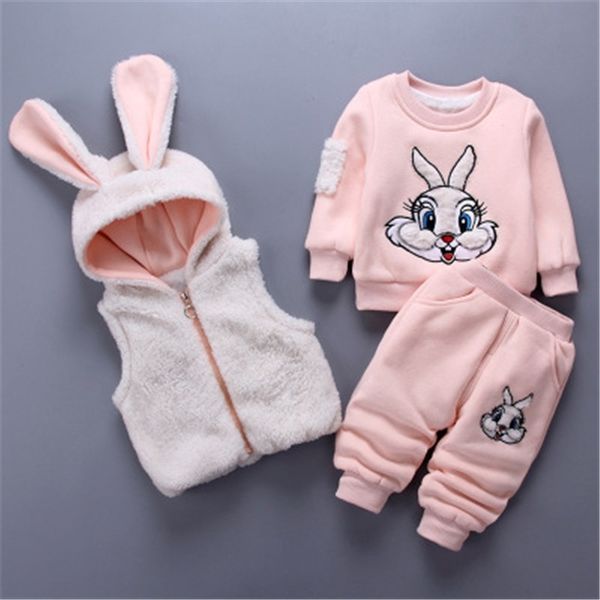 new fashion baby girls boys kids winter clothes cotton cartoon rabbit vest+pant 3 pcs hooded outfit suit children's clothing y200325, White
new fashion baby girls boys kids winter clothes cotton cartoon rabbit vest+pant 3 pcs hooded outfit suit children's clothing y200325, White