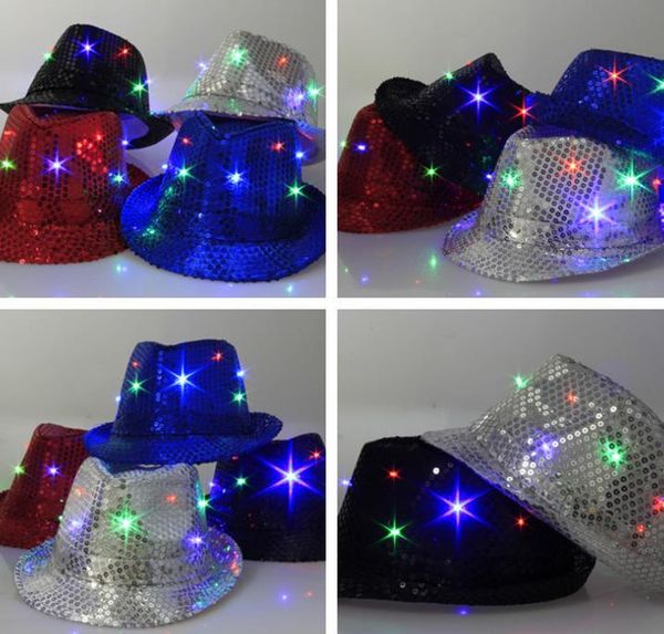 fedora jazz flashing light up led trilby sequins caps fancy dress dance party hats men christmas festival carnival costu
fedora jazz flashing light up led trilby sequins caps fancy dress dance party hats men christmas festival carnival costu