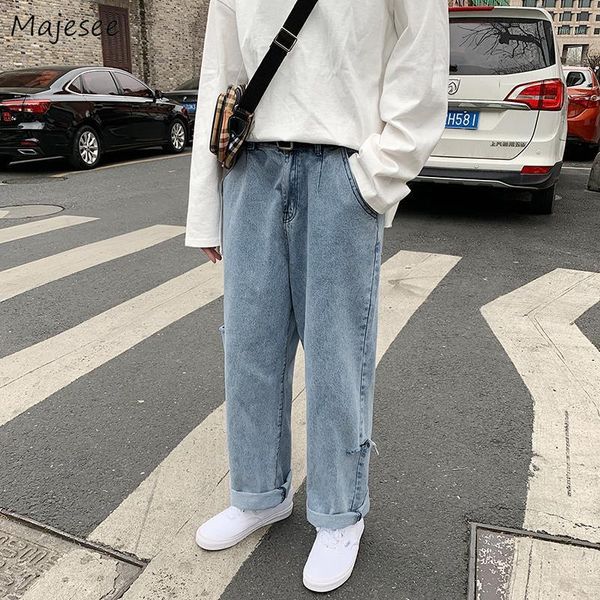 men jeans denim plus size 3xl loose straight wide leg hole solid retro korean fashion trendy style students streetwear1, Blue
men jeans denim plus size 3xl loose straight wide leg hole solid retro korean fashion trendy style students streetwear1, Blue