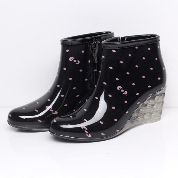 boots sagace 2021 wedge women rain non-slip waterproof transparent heel ankle booties short jelly woman shoes1, Black
boots sagace 2021 wedge women rain non-slip waterproof transparent heel ankle booties short jelly woman shoes1, Black