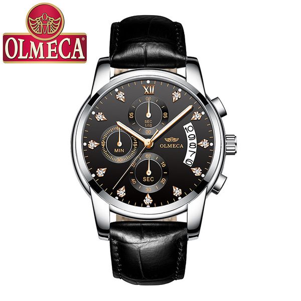 olmeca one generation of three-eye six-pin multi-function explosion model men's watch quartz belt sports waterproof watch, Slivery;brown
olmeca one generation of three-eye six-pin multi-function explosion model men's watch quartz belt sports waterproof watch, Slivery;brown