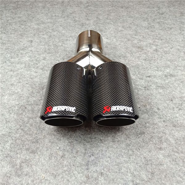 1 pcs stainless steel y model muffler tip fit for all cars ak carbon fiber exhaust system akrapovic glossy black exhaust pip
1 pcs stainless steel y model muffler tip fit for all cars ak carbon fiber exhaust system akrapovic glossy black exhaust pip