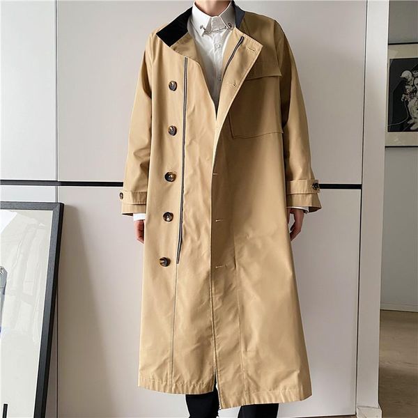 men's trench coats male streetwear vintage loose windbreaker jacket overcoat men retro asymmetric casual stand collar long coat outerwe, Tan;black
men's trench coats male streetwear vintage loose windbreaker jacket overcoat men retro asymmetric casual stand collar long coat outerwe, Tan;black