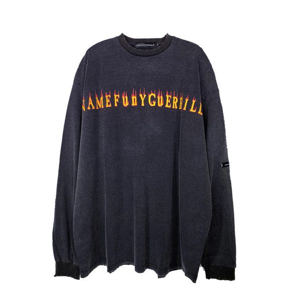 2020 autumn new flame letter printed long sleeve t-shirt men's street fashion hip hop loose trend t-shirt, White
2020 autumn new flame letter printed long sleeve t-shirt men's street fashion hip hop loose trend t-shirt, White