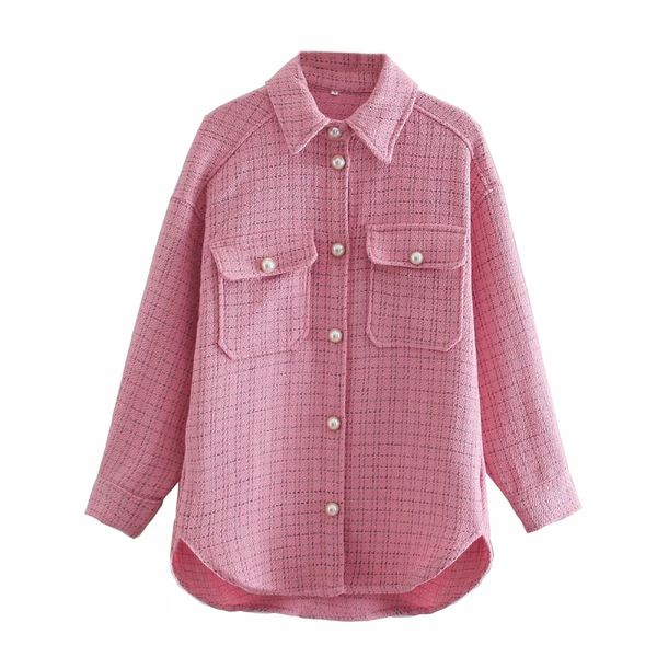 mulheres tweed prola boto moda pliad camisa jaqueta senhoras meninas grosso turn down neck checkd shackets casaco outwears streetwear 9pvr, Black
mulheres tweed prola boto moda pliad camisa jaqueta senhoras meninas grosso turn down neck checkd shackets casaco outwears streetwear 9pvr, Black