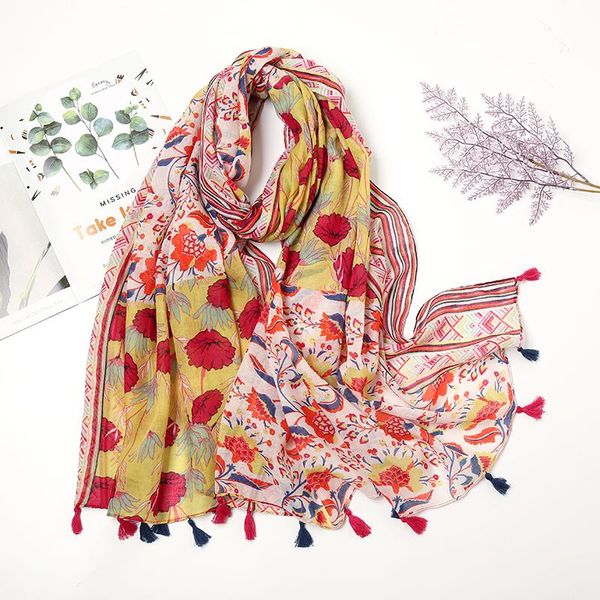scarves 2021 fashion scarf women floral viscose cotton shawl spain luxury foulard sjaal bufandas mujer muslim hijab bandana 1pc, Blue;gray
scarves 2021 fashion scarf women floral viscose cotton shawl spain luxury foulard sjaal bufandas mujer muslim hijab bandana 1pc, Blue;gray