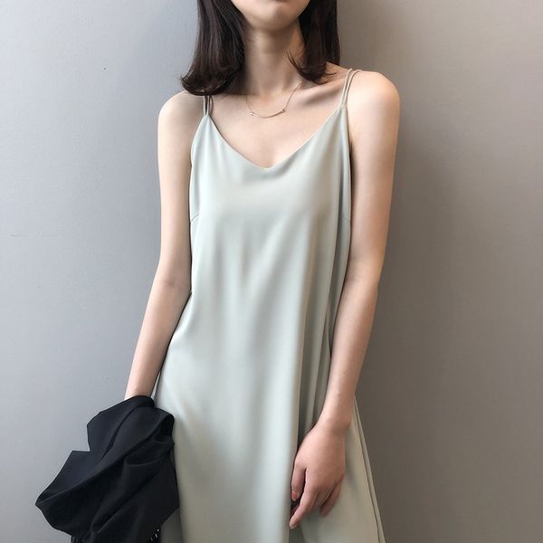 spring summer 2020 woman tank casual camisole dress female home beach dresses v-neck camis cross rppt, White
spring summer 2020 woman tank casual camisole dress female home beach dresses v-neck camis cross rppt, White