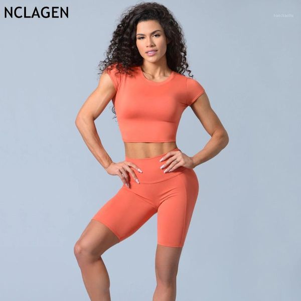 yoga outfits nclagen set women sportwear 2 piece sport outfit elastic fitness suit crop and short sleeve gym workout clothes1, White;red
yoga outfits nclagen set women sportwear 2 piece sport outfit elastic fitness suit crop and short sleeve gym workout clothes1, White;red