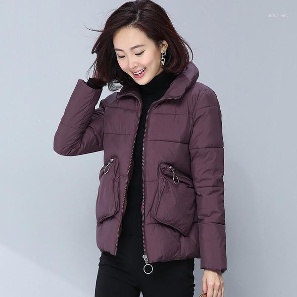 2021 new winter women fashion korean solid color jacket cotton-padded warm coat loose stand collar short oversized parkas z711, Black
2021 new winter women fashion korean solid color jacket cotton-padded warm coat loose stand collar short oversized parkas z711, Black
