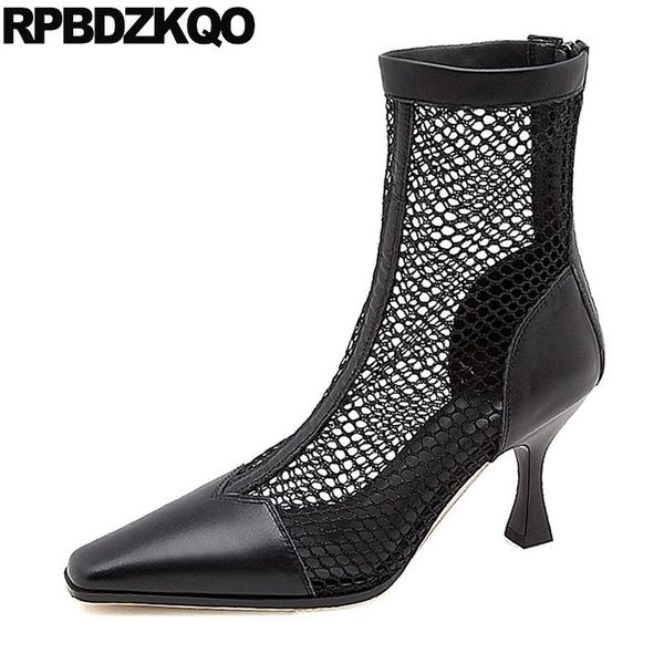 boots summer fashion short pointed toe sandals stiletto mesh high heel ankle patchwork cut out shoes women, Black
boots summer fashion short pointed toe sandals stiletto mesh high heel ankle patchwork cut out shoes women, Black