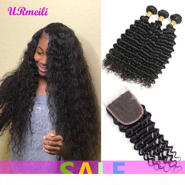 deep wave human hair bundles with closure 4 pcs lot brazilian virgin hair weave bundles with closure remy hair extension, Black;brown
deep wave human hair bundles with closure 4 pcs lot brazilian virgin hair weave bundles with closure remy hair extension, Black;brown