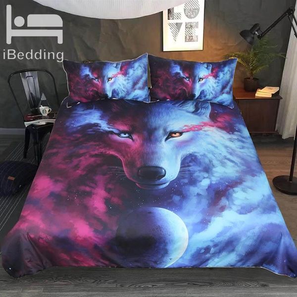 3pcs/set wolf comforter bedding set 3d duvet cover with pillow cases animal king size bed sets
3pcs/set wolf comforter bedding set 3d duvet cover with pillow cases animal king size bed sets