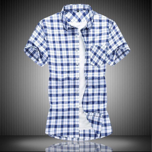 new arrival summer men short sleeve plaid fashion large casual shirts plus size l xl 2xl 3xl 4xl 5xl 6xl 7xl, White;black
new arrival summer men short sleeve plaid fashion large casual shirts plus size l xl 2xl 3xl 4xl 5xl 6xl 7xl, White;black
