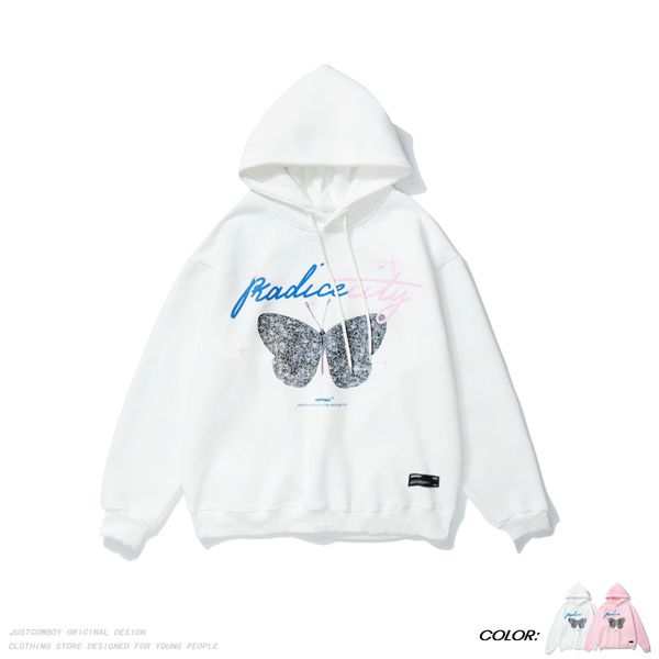 2021 new men's hip hop hoodies butterfly streetwear loose velour sweatshirt sweater male hoodie oqw7 xrc1, Black
2021 new men's hip hop hoodies butterfly streetwear loose velour sweatshirt sweater male hoodie oqw7 xrc1, Black
