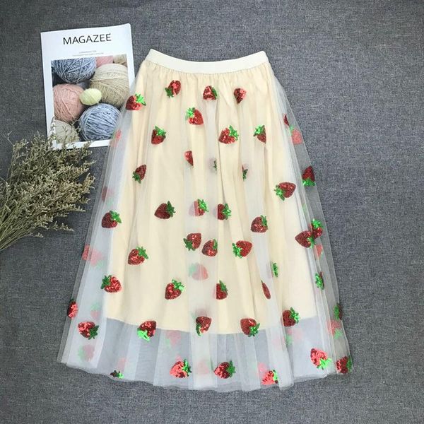 voile sequins a line skirt female strawberry sweet long skirts chic mid calf for women designer kg-40, Black
voile sequins a line skirt female strawberry sweet long skirts chic mid calf for women designer kg-40, Black