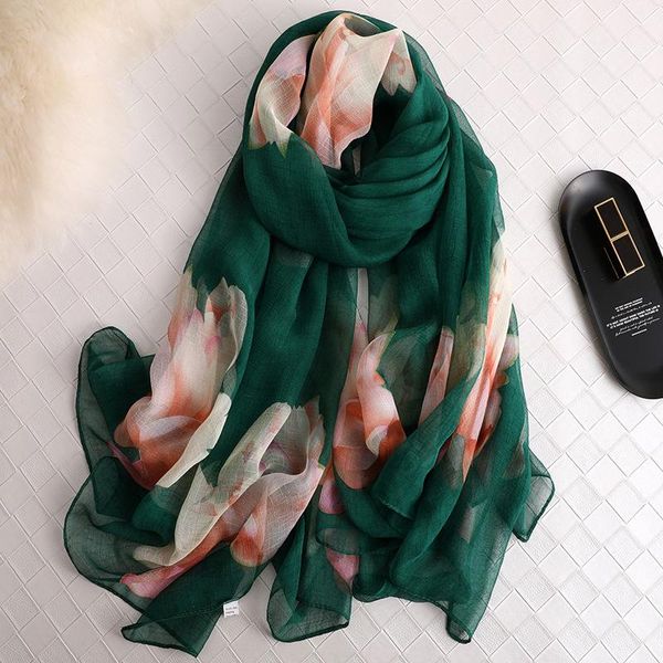 scarves 2021 fashion summer flower print silk scarf for women long soft wraps and shawls beach hijab female foulard, Blue;gray
scarves 2021 fashion summer flower print silk scarf for women long soft wraps and shawls beach hijab female foulard, Blue;gray