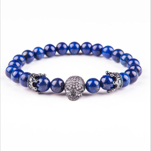 charm bracelets natural lava stone beads bracelet bangles skull crown volcanic men women healthy energy jewelry, Golden;silver
charm bracelets natural lava stone beads bracelet bangles skull crown volcanic men women healthy energy jewelry, Golden;silver