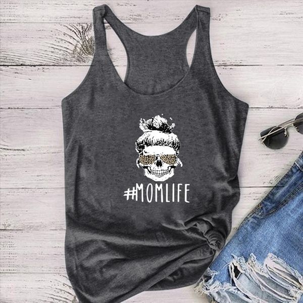 vogue skull momlife printing funny tanks women summer sleeveless 2020 tank for women femme camisetas tirantes mujer, White
vogue skull momlife printing funny tanks women summer sleeveless 2020 tank for women femme camisetas tirantes mujer, White
