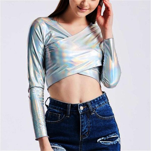 bling hologram laser v neck long sleeve slim crop summer patchwork women t shirt club party cute 2020 trendy1, White
bling hologram laser v neck long sleeve slim crop summer patchwork women t shirt club party cute 2020 trendy1, White