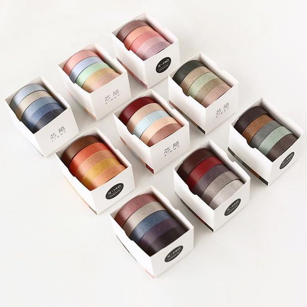 15designs 5 pcs box simple macaron solid colorful washi tapes cut off rule line stationery decoration scrapbooking masking tapes wmteha
15designs 5 pcs box simple macaron solid colorful washi tapes cut off rule line stationery decoration scrapbooking masking tapes wmteha