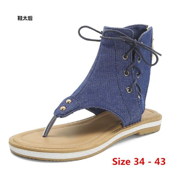 women flat with comfy sandals denim woman slippers flip flop soft walking sandals toe corrector cusion small big size 34 - 43, Black
women flat with comfy sandals denim woman slippers flip flop soft walking sandals toe corrector cusion small big size 34 - 43, Black