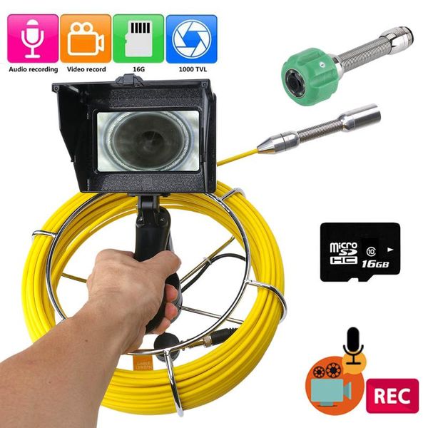 4.3 inch monitor sewer pipe inspection video camera, 16gb tf card dvr ip68 drain sewer pipeline industrial endoscope40m 30m
4.3 inch monitor sewer pipe inspection video camera, 16gb tf card dvr ip68 drain sewer pipeline industrial endoscope40m 30m