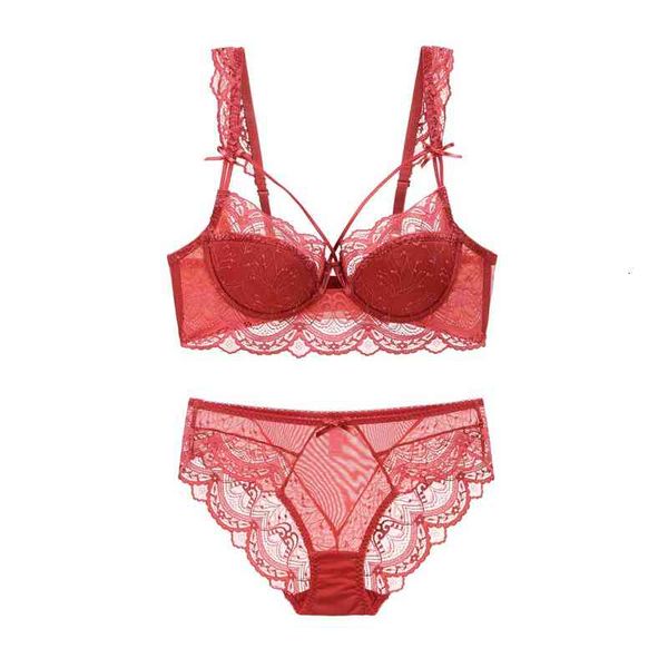 fashion design luxury bra set autumn and winter lace thin cotton women's underwear soft steel ring large chest small, Red;black
fashion design luxury bra set autumn and winter lace thin cotton women's underwear soft steel ring large chest small, Red;black