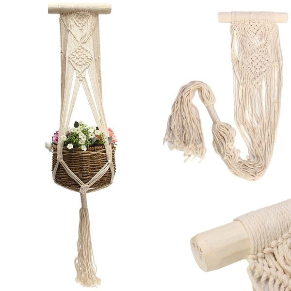 plants hanger 40 inch vintage macrame flower pot holder string hanging rope wall art home balcony decoration garden supplies
plants hanger 40 inch vintage macrame flower pot holder string hanging rope wall art home balcony decoration garden supplies