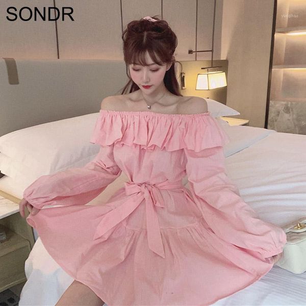 2020 summer new korean mori styledresses one-shoulder ruffle design sweet cute lady dress japanese kawaii pink mini dress women1, Black;gray
2020 summer new korean mori styledresses one-shoulder ruffle design sweet cute lady dress japanese kawaii pink mini dress women1, Black;gray