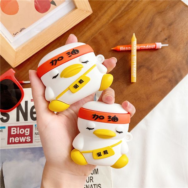 cute duck wireless earphone case for airpods 2 silicone charging headphones case for air pods pro protective cover accessories
cute duck wireless earphone case for airpods 2 silicone charging headphones case for air pods pro protective cover accessories