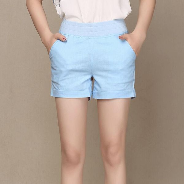 visnxgi summer female candy color high linen shorts women loose elastic waist pocket short plus size s-5xl, White;black
visnxgi summer female candy color high linen shorts women loose elastic waist pocket short plus size s-5xl, White;black