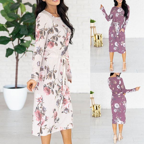 womens spring casual printed long sleeve round neck pockets drawstring slim-fit dresses ladies trip work dresses, Black;gray
womens spring casual printed long sleeve round neck pockets drawstring slim-fit dresses ladies trip work dresses, Black;gray