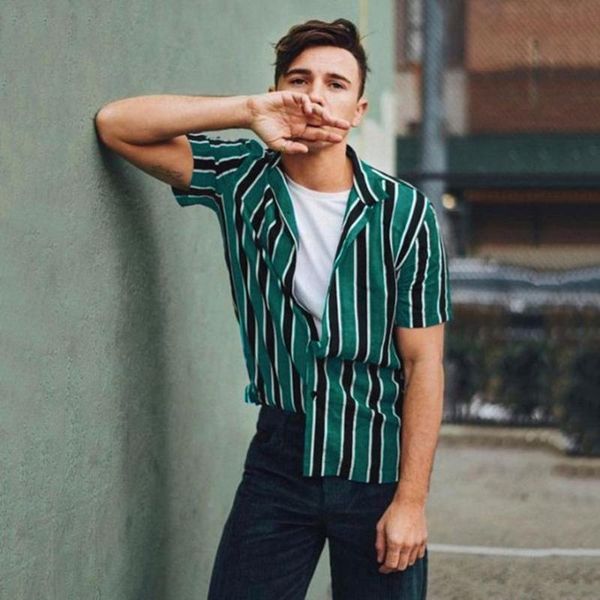 men's casual shirts summer button hawaii stripped beach pocket shirt male short sleeve quick retro holiday blouses clothes blue fashion, White;black
men's casual shirts summer button hawaii stripped beach pocket shirt male short sleeve quick retro holiday blouses clothes blue fashion, White;black