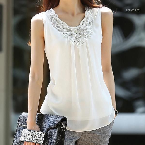 summer white black tank loose casual sleeveless chiffon tanks with beading women clothing plus size 4xl
summer white black tank loose casual sleeveless chiffon tanks with beading women clothing plus size 4xl