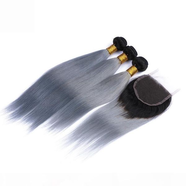 9a brazilian 1b grey ombre straight human hair with closure 4pcs lot dark roots silver grey two tone 3bundles with 4x4 lace closure, Black
9a brazilian 1b grey ombre straight human hair with closure 4pcs lot dark roots silver grey two tone 3bundles with 4x4 lace closure, Black