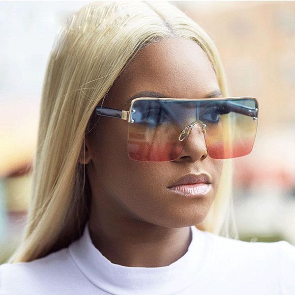 sunglasses fashion big square women female over sized shield gradient lens sun glasses ladies vintage flat metal eyeglasses, White;black
sunglasses fashion big square women female over sized shield gradient lens sun glasses ladies vintage flat metal eyeglasses, White;black