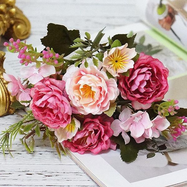artificial flower bunch wedding bridal fake flower bouquet home garden table silk flowers decoration1
artificial flower bunch wedding bridal fake flower bouquet home garden table silk flowers decoration1