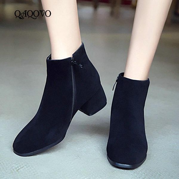 boots 2021 women shoes ankle flock leather comfortable sqaure low heels booties autumn winter zipper ladies, Black
boots 2021 women shoes ankle flock leather comfortable sqaure low heels booties autumn winter zipper ladies, Black