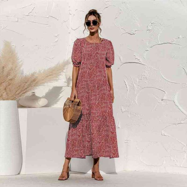 summer polka dot plaid print robe maxi dress women elegant puff sleeve casual patchwork loose holiday party long vestidos, Black;gray
summer polka dot plaid print robe maxi dress women elegant puff sleeve casual patchwork loose holiday party long vestidos, Black;gray