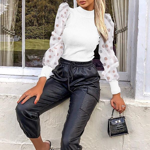 women long sleeve polka dot pattern patchwork knitted jumpsuit bodysuit bodycon romper casual playsuits 3colors, Black;white
women long sleeve polka dot pattern patchwork knitted jumpsuit bodysuit bodycon romper casual playsuits 3colors, Black;white