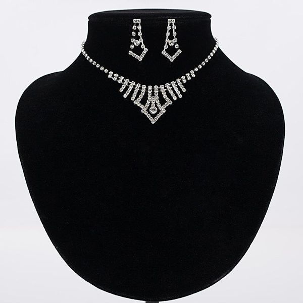 fashion women 2020 han edition of design wedding bridal crystal rhinestone necklace earrings jewelry gifts #n2081, Silver
fashion women 2020 han edition of design wedding bridal crystal rhinestone necklace earrings jewelry gifts #n2081, Silver