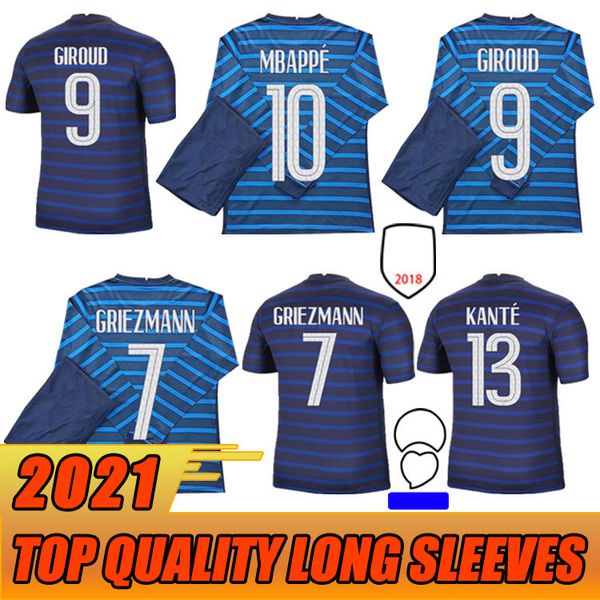 2020 soccer jersey griezmann mbappe pogba giroud kante 2021 home away high-quality long sleeve football shirt, Black;yellow
2020 soccer jersey griezmann mbappe pogba giroud kante 2021 home away high-quality long sleeve football shirt, Black;yellow